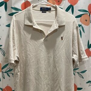Ralph Lauren Men's Off-White Polo Shirt